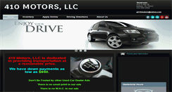 Desktop Screenshot of 410motors.com