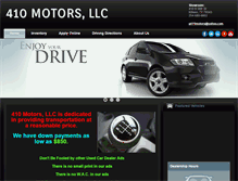 Tablet Screenshot of 410motors.com